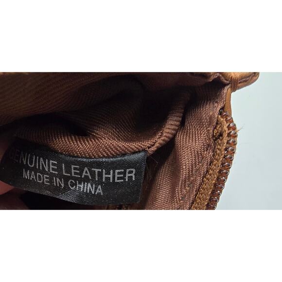 Fossil Leather Zip Around Crossbody Bag Purse - Picture 11 of 13